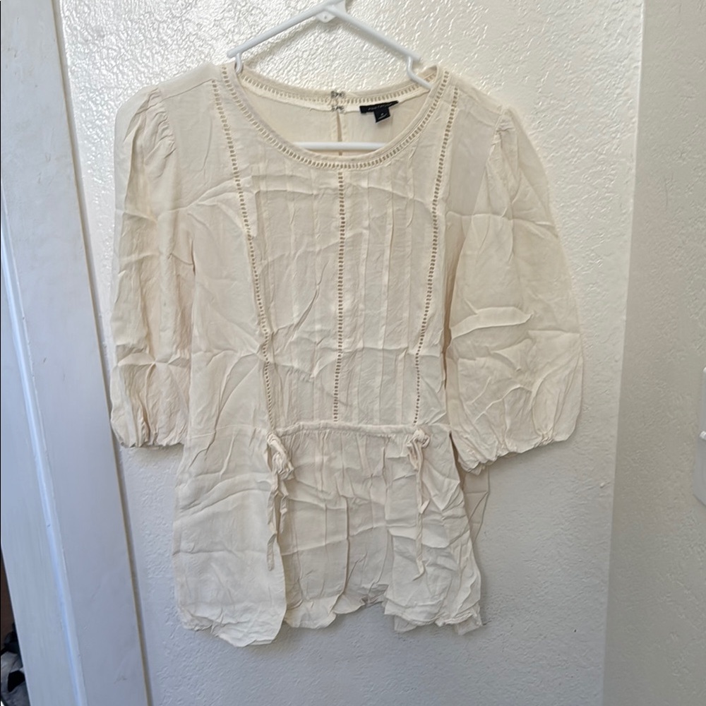 Cream Women's Top
